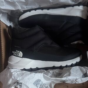 The North Face Black and White High-Top Shoes